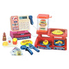 Kids Cash Register Playset with Scanner, Lights & Sounds — Pretend Supermarket Toy with Play Money & Cards