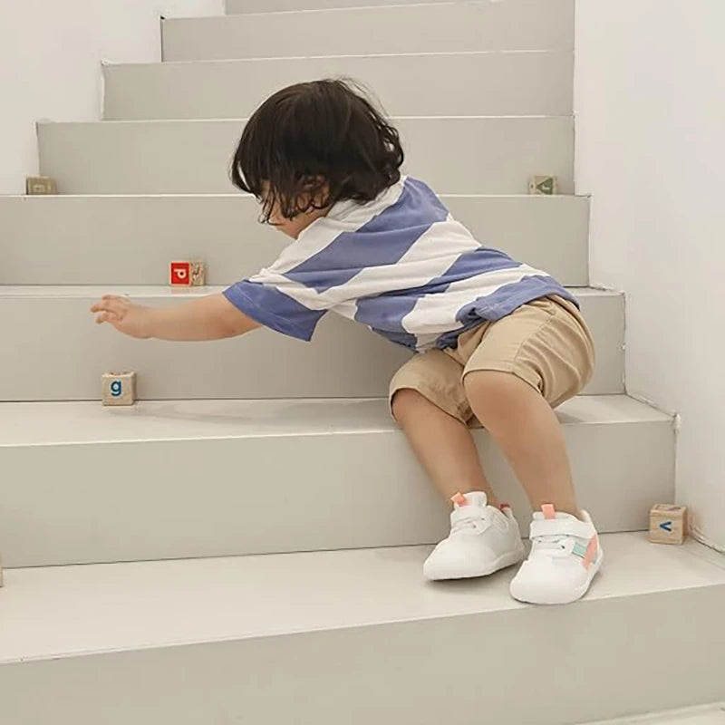 Baby Toddler Shoes Four Seasons 0-3 Year Old Children's Soft Sole Non-Slip Shoes Girl Boy Mesh Breathable Walking Shoes