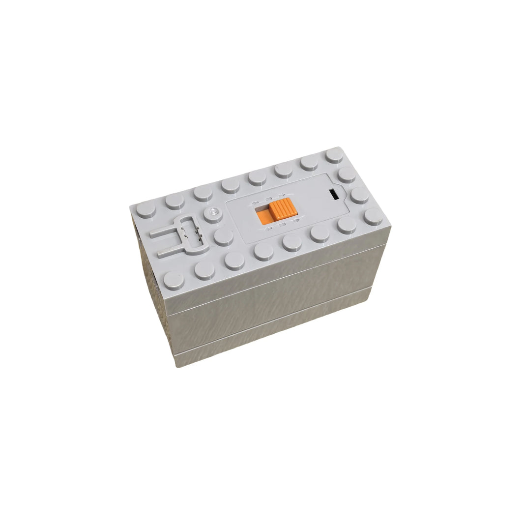 Electric Motor Set for RC Car – Battery Box, Switch, and LED Light Power Functions for MOC Building Blocks