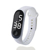 Fashion Kids Sports Waterproof LED Digital Watch Two-Tone Silicone Strap for Teen Boys and Girls
