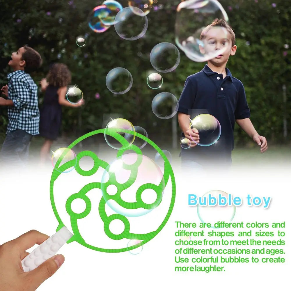 Kids Bubble Wand & Blower Toy Set - Outdoor Bubble Maker for Parties, Birthdays & Play