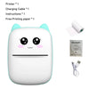 Portable Mini Bluetooth Thermal Photo Printer and Label Maker, 50mm Roll, Wireless Mobile Printer for Android iOS