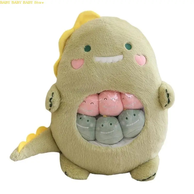 Furry Dinosaur Plush Toy - 40 x 60 cm (15.7 x 23.6 in) Hugging Cotton-Filled Stuffed Animal for Toddlers & Kids – view 10