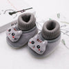 Winter Warm Newborn Baby Boy Girl Boots, Cute Bear Soft Toddler Shoes, First Walkers Anti-slip Booties, Infant Fur Snow Boots (0-18M)