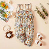 Newborn Baby Girl Daisy Print Jumpsuit – Tie-Up Long Pants Romper (Summer, 0-18 Months)