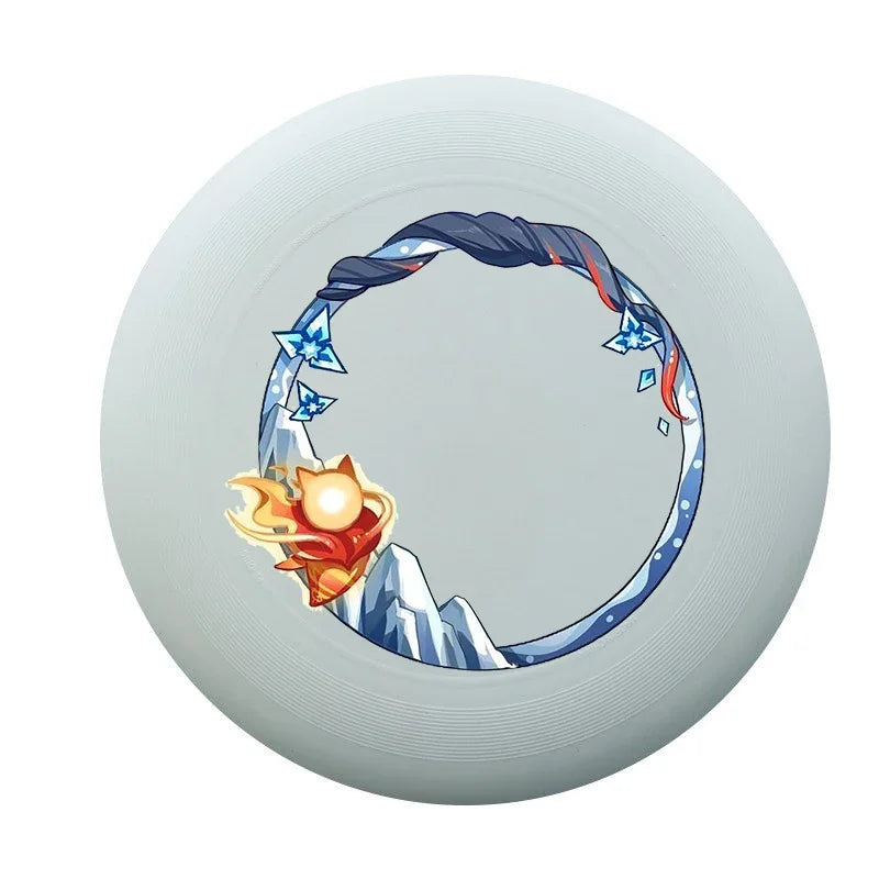 Flying Disc Frisbee Flying Saucer — 20 cm (7.9 in) & 27.5 cm (10.8 in) Portable Outdoor Throwing Toy for Kids & Adults