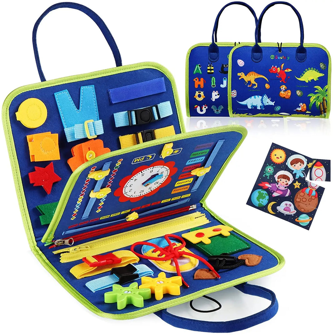 Montessori Busy Board Sensory Activity Learning Toy for Toddlers
