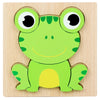 3D Puzzle Cartoon Animals – Montessori Wooden Block Toy, Educational Learning Game for Babies, Colorful Cognitive Intelligence Gift