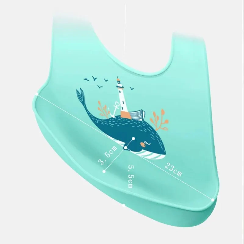 Adjustable Baby Bibs with Animal Pictures | Waterproof Cartoon Saliva Dripping Bibs | Newborn Feeding Aprons | Different Styles - Kidzy Market
