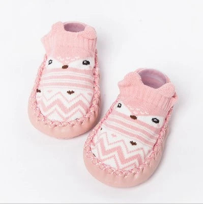 Baby Socks Slippers with Rubber Soles for Infant Newborn Children Anti-Slip Soft Sole Toddler Indoor Shoes