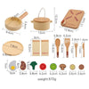 Wooden Montessori Birthday Train Stacking Toy with Number Blocks - Educational Toddler Puzzle
