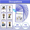 Montessori English Words Learning Cards – Early Education Teaching Aids for Kids and Classroom Use
