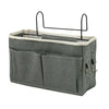 Large Capacity No-Punch Bedside Hanging Diaper Organizer - Nursery Storage Caddy for Bed Rail, Crib and Table