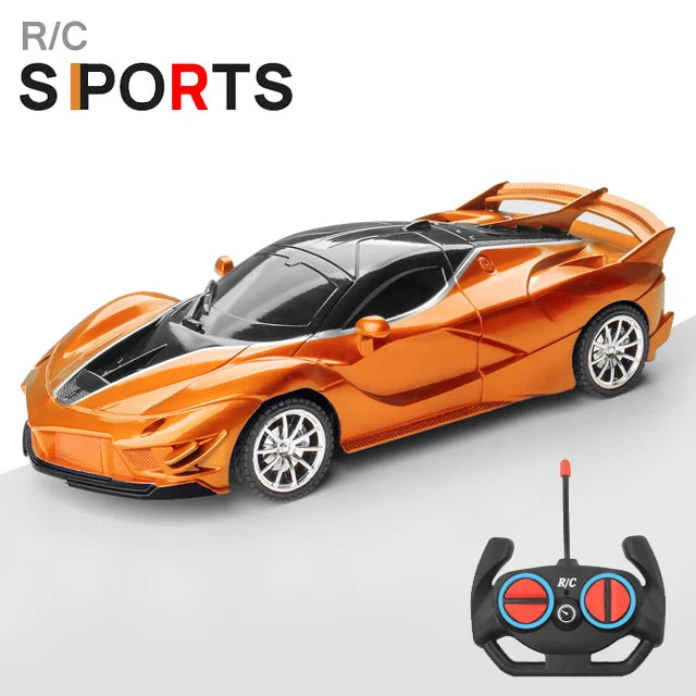 1/18 RC Car with LED Lights and 2.4G Remote Control High-Speed Drift