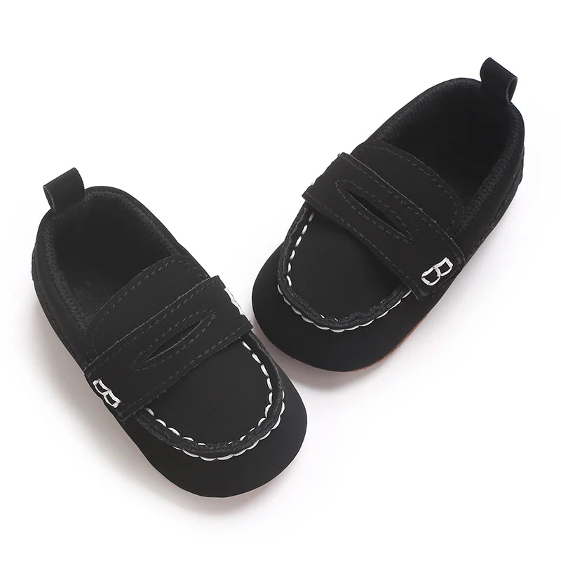 Solid Color Baby Casual Soft Soled Walking Shoes 0-1 Year Old Infants Toddlers Bean Shoes Forefoot Shoes