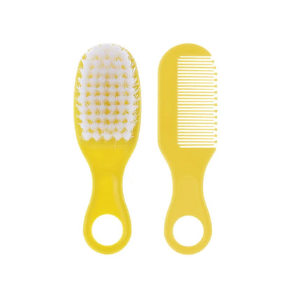 Baby Hairbrush Comb - Portable Newborn & Infant Soft Hair Brush - Toddlers Head Massager & Fetal Head Fat Comb - Kids Hair Care Supplies