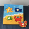 Montessori Wooden Animal Puzzles for Toddlers Ages 2-6 – 3D Jigsaw Tangram Board (3.9 x 8.5 in / 10 x 21.5 cm)