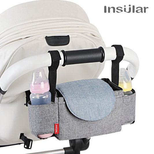 Insular Diaper Bag – Baby Bottle Insulated Storage Bag, Mummy Organizer for Baby Essentials, Stroller Accessories for Baby Care - Kidzy Market