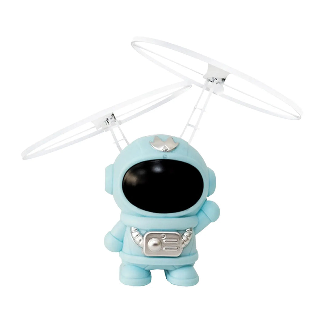 Hand-Controlled Flying UFO Drone Toy – Luminous Astronaut Mini RC Aircraft (17 x 10 x 12 cm / 6.69 x 3.94 x 4.72 in) USB Rechargeable Indoor & Outdoor Toy for Kids