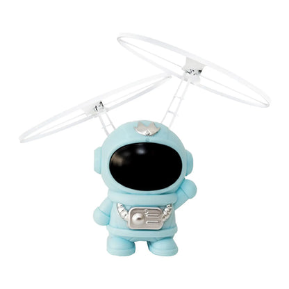 Hand-Controlled Flying UFO Drone Toy – Luminous Astronaut Mini RC Aircraft (17 x 10 x 12 cm / 6.69 x 3.94 x 4.72 in) USB Rechargeable Indoor & Outdoor Toy for Kids