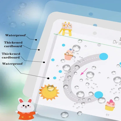 Magical Reusable Tracing Workbook for Kids Pen Control Montessori Practice