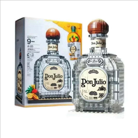 Whiskey Bottle Building Block Model – Assemble Toy for Gifts and Home Decor