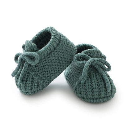 Baby Shoes Knitted Newborn Footwear – 0-18M Warm First Boots for Boys & Girls, Solid Toddler Kid Accessories