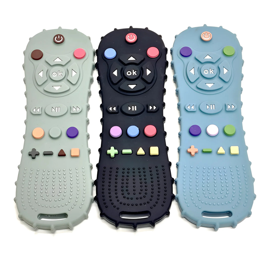 1/3pcs Baby Remote Control Teether - Silicone Anti-Eating Gloves, Pacifier Bracelet & Teething Stick | Biting Toy for Babies