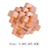 Wooden Lu Ban Brain Teaser 3D Puzzle – Educational Logic Game for Kids & Adults