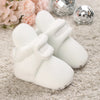2022 Baby Autumn Winter Boots, Baby Girl Boys Winter Warm Shoes, Solid Fashion Toddler Fuzzy Balls First Walkers Kid Shoes 0-18M