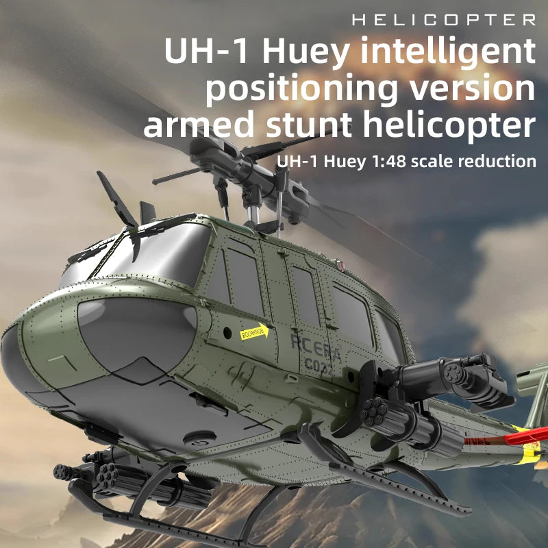 Uh-1 Xiuyi C032 RC Helicopter – 6-Channel Aileron Stunt Remote Control Aircraft Model