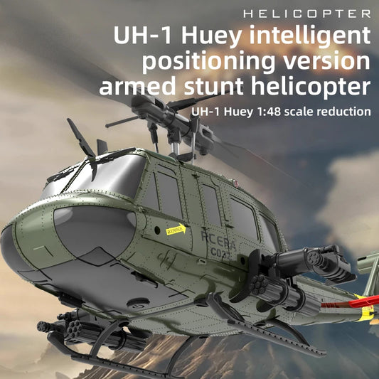 Uh-1 Xiuyi C032 RC Helicopter – 6-Channel Aileron Stunt Remote Control Aircraft Model