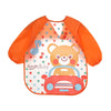 Waterproof EVA Full Sleeve Baby Bibs | Long Sleeve Children Feeding Smock Apron | Kids Eating Breastplate & Infant Scarf Clothing - Kidzy Market