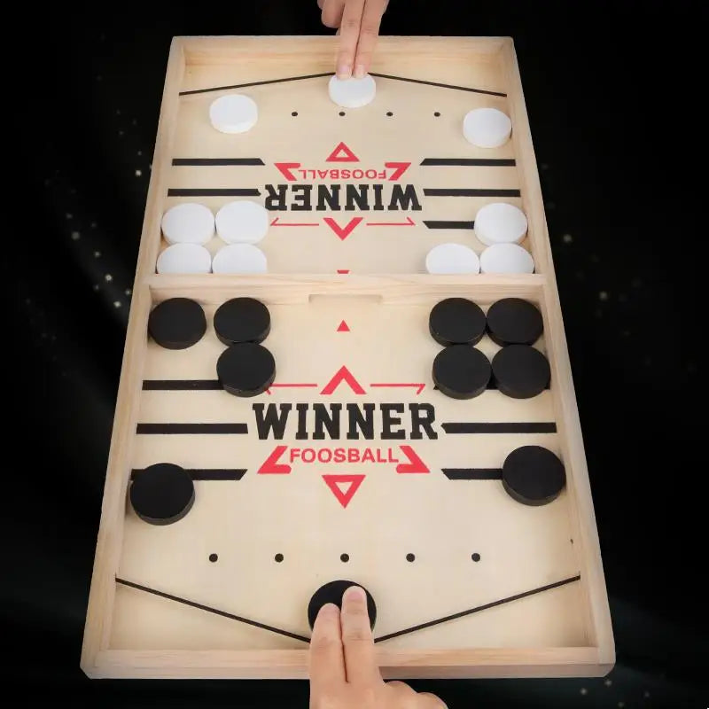 Foosball Winner Games Table - Hockey Game Catapult Chess - Parent-Child Interactive Toy - Fast Sling Puck Board Game for Children
