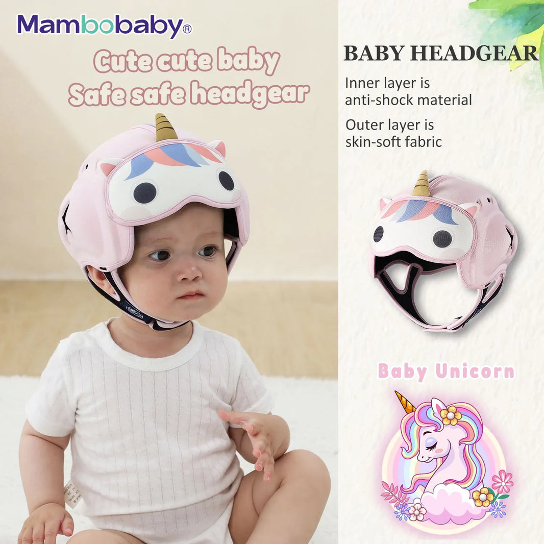 Mambobaby Anti-Shock Baby Helmet – Toddler Head Protector for Infants Learning to Crawl and Walk, Prevents Bumps and Falls