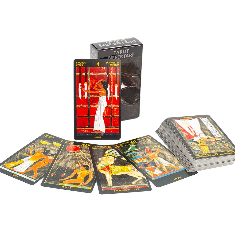Kitten Tarot Deck - 78 Pieces, Cute Black & White, Beginner-Friendly Fortune Telling & Board Game Kit
