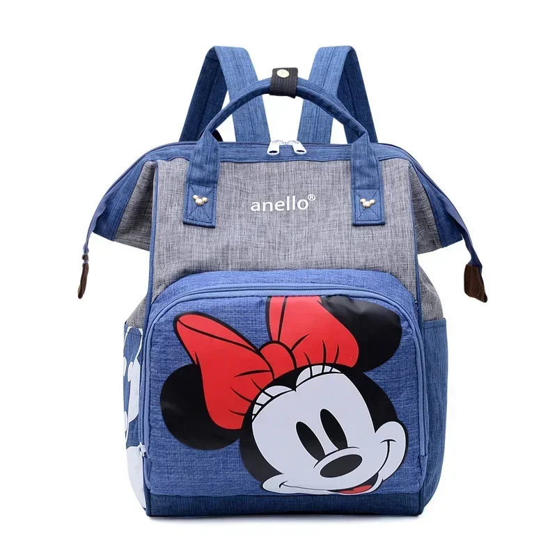Disney Mickey Mouse Backpack – Cartoon Diaper Bag, Large Capacity Storage Bag for Mother & Baby, Schoolbag for Boys & Girls - Kidzy Market
