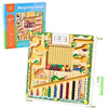 Magnetic Color and Number Maze 2-in-1 Wooden Montessori Beads Puzzle Toy for Toddlers and Preschoolers