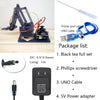 SG90 4 DOF Unassembled Acrylic Mechanical Robot Manipulator Claw for Arduino, UNO Programmable DIY Robot Arm Starter Kit