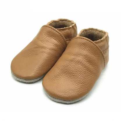 Genuine Leather Baby Shoes – Summer Infant Toddler Moccasins, Soft Sole First Walker Crib Shoes for Baby Boys