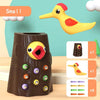 Magnetic Woodpecker Worm Catching Game - Montessori Wooden Feeding Toy for Toddlers & Preschoolers