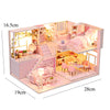 3D Wooden Mini Dollhouse Kit with Furniture – DIY Handmade Miniature House Puzzle for Ages 14+
