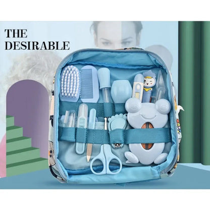 13PCS/Set Baby Health Care Kit - Newborn Nail Clippers, Hair Grooming Brush, Thermometer, Baby Essentials - Safe Material