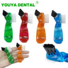 10PCS Mini Denture Cleaning Toothbrushes - False Teeth Brush with Ergonomic Rubber Handle & Multi-Layered Bristles Oral Care