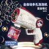 Dinosaur Bubble Machine — Automatic Battery-Powered Bubble Gun for Kids, LED Lights, 360° Rotating, Portable