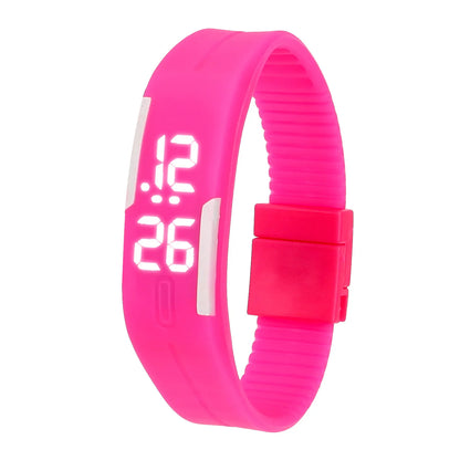 Sport Digital Children’s Watch with Silicone Strap LED Display for Kids Girls and Boys Wristwatch