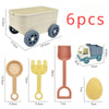 Kids Beach Sand Toy Set With Truck, Shovel, Rake & Pretend Play Kitchen Tools
