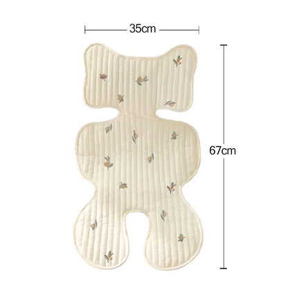 Baby Stroller Liner Breathable Soft Cotton Newborn Car Seat Cushion Seat Pad Infant Pushchair Mattress Mat Kid Pram Accessory