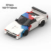 MOC Speed Racing Car Building Blocks Set — Small Studded Sports Car Garage Toy