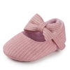 Meckior Spring Autumn Cotton Sole Baby Girl Shoes – Newborn Toddler Bow Love First Walkers Anti-Slip Moccasins